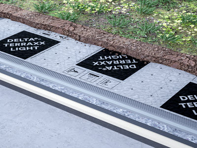 DELTA®-TERRAXX LIGHT Drainage u. Schutzbahn